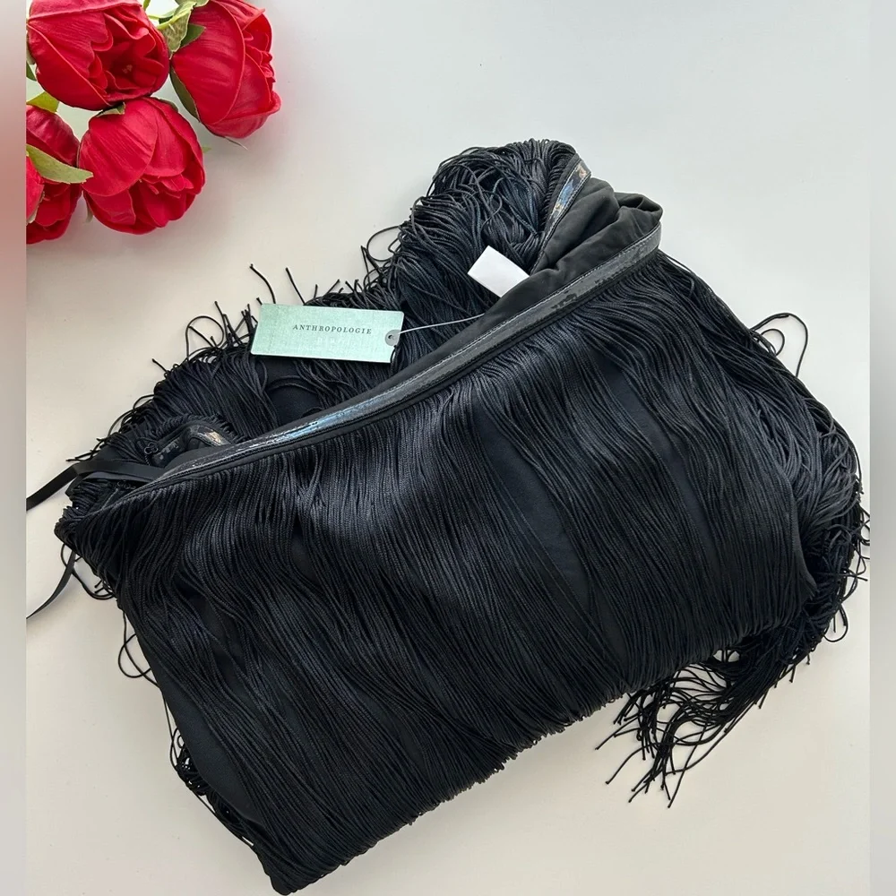 Anthropologie hutch one shoulder fringed mini dress - Picture 12 of 16